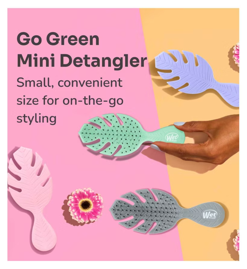 Wet Brush Go Green Mini Detangler - Green Hairbrush