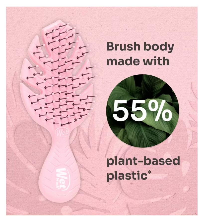 Wet Brush Go Green Mini Detangler - Pink Hairbrush