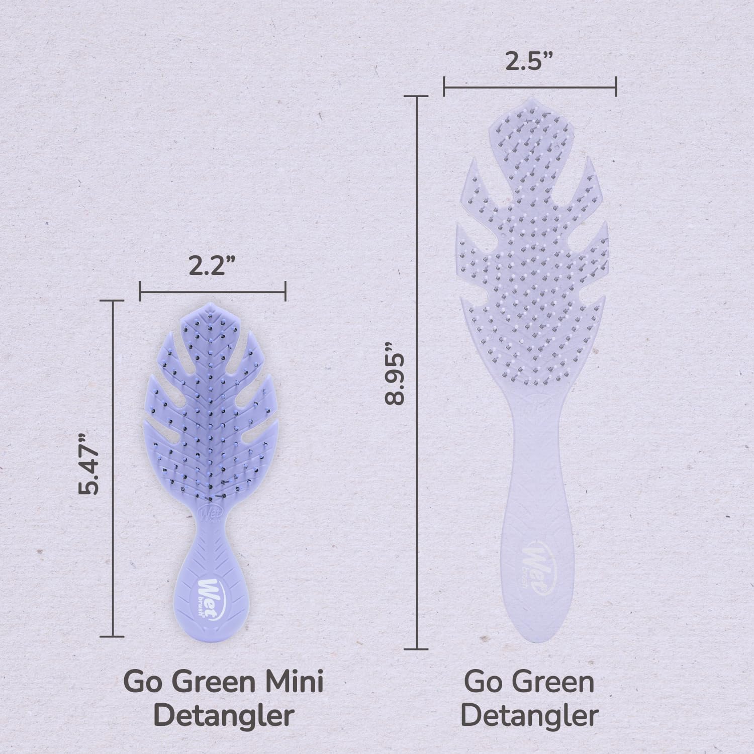 Wet Brush Go Green Mini Detangler - Purple Hairbrush