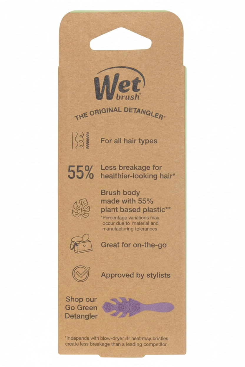 Wet Brush Go Green Mini Detangler - Purple Hairbrush