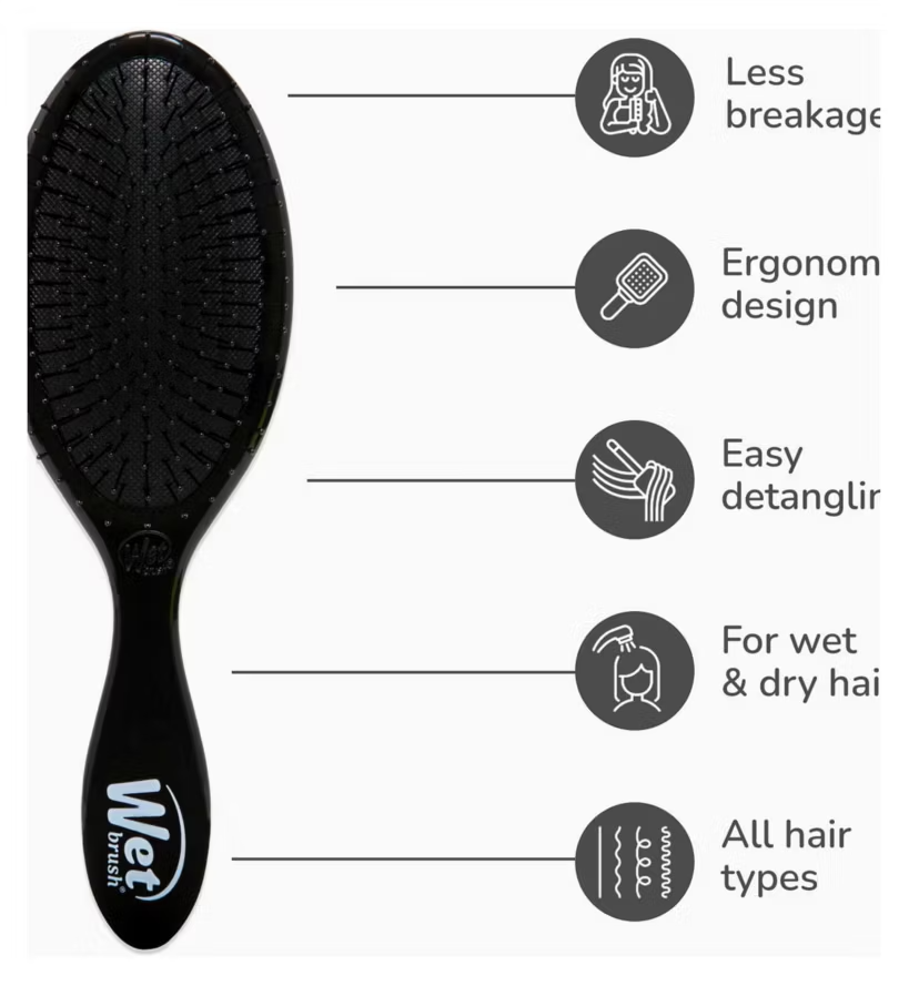 Wet Brush Original Detangler - Black Hairbrush