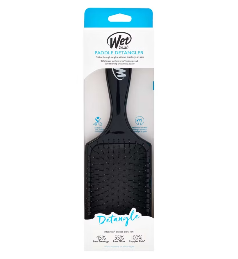 Wet Brush Paddle Detangler- Black Hairbrush