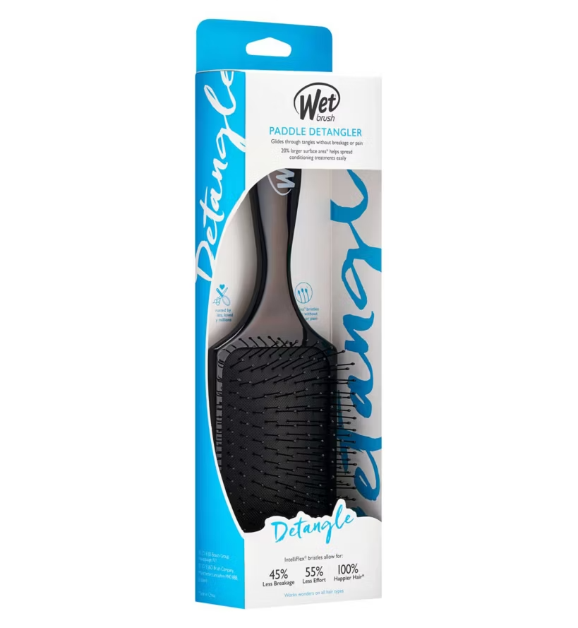 Wet Brush Paddle Detangler- Black Hairbrush