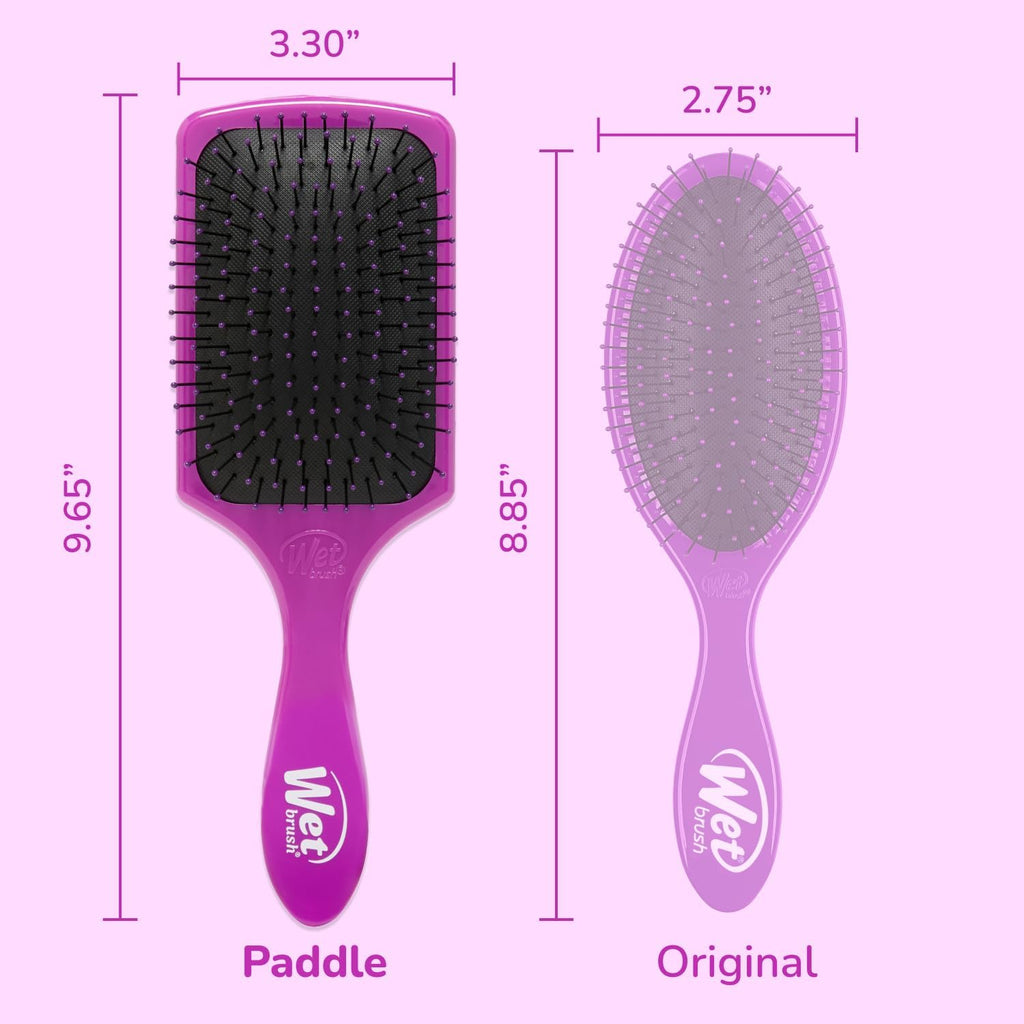 Wet Brush Paddle Detangler- Purple Hairbrush