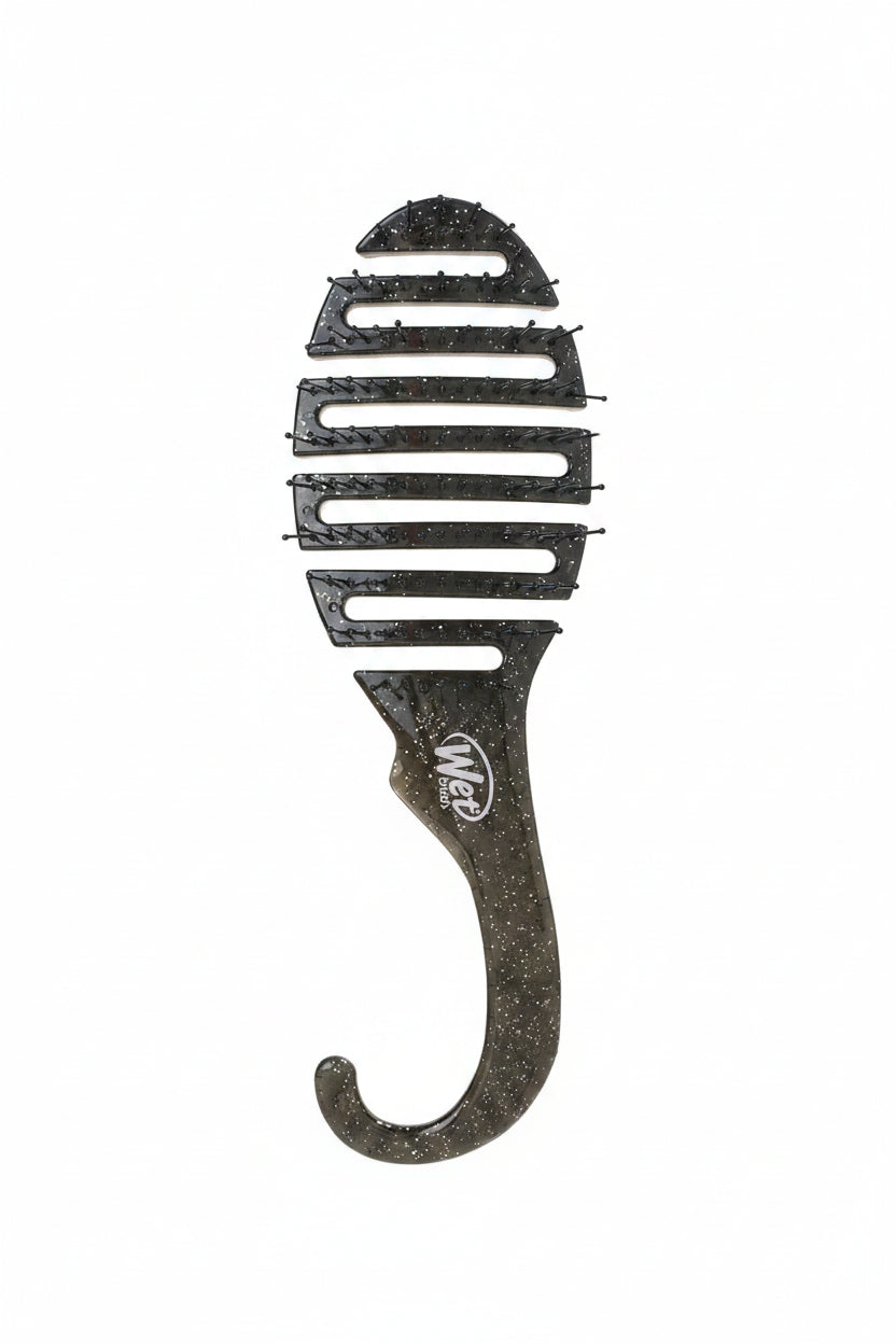 Wet Brush Shower Detangler - Black Glitter