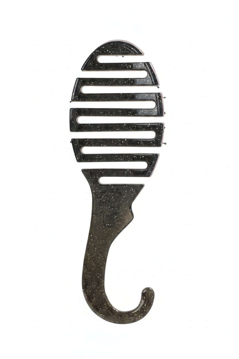Wet Brush Shower Detangler - Black Glitter