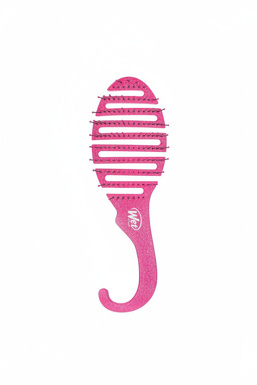 Wet Brush Shower Detangler Brush - pink Glitter