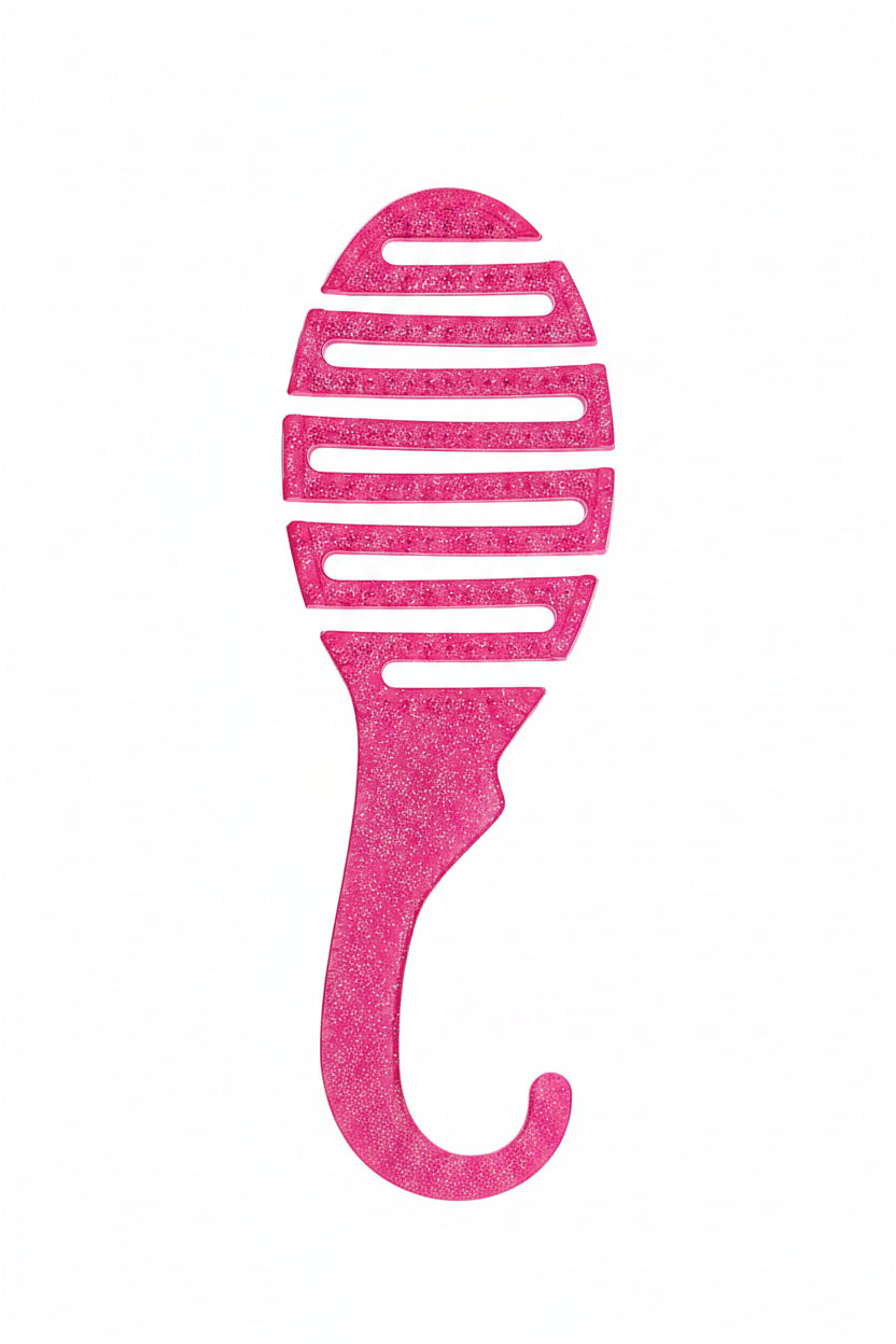 Wet Brush Shower Detangler Brush - pink Glitter