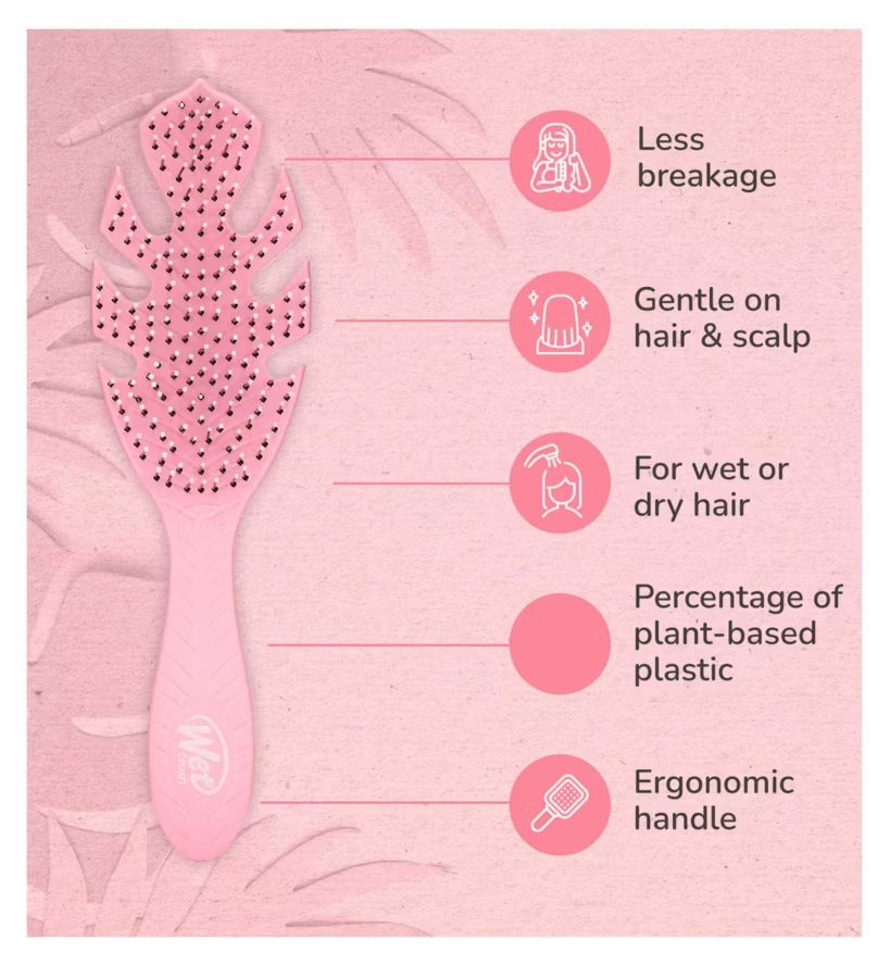 Wet Brush Go Green Detangler - Pink Hairbrush