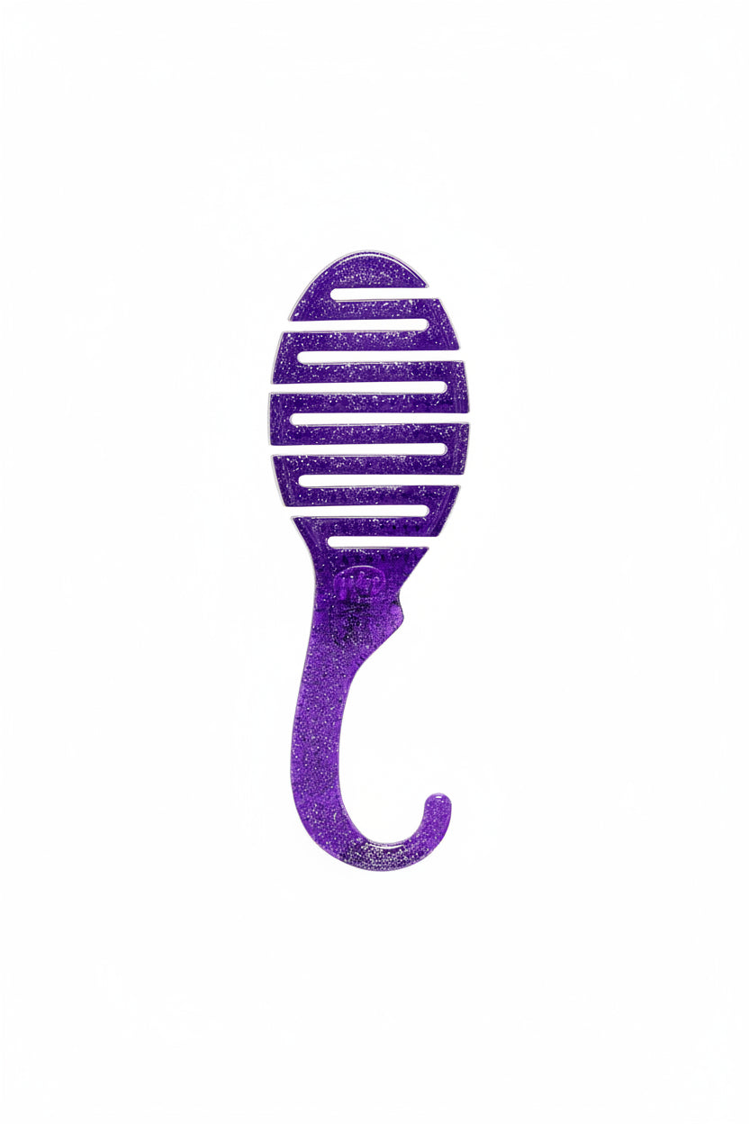 Wet Brush Shower Detangler Brush - Purple Glitter