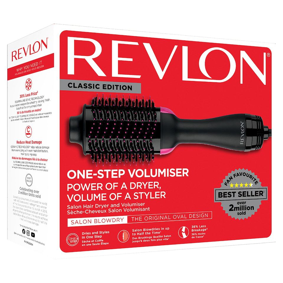 Revlon One-Step Hair Dryer and Volumiser Pink
