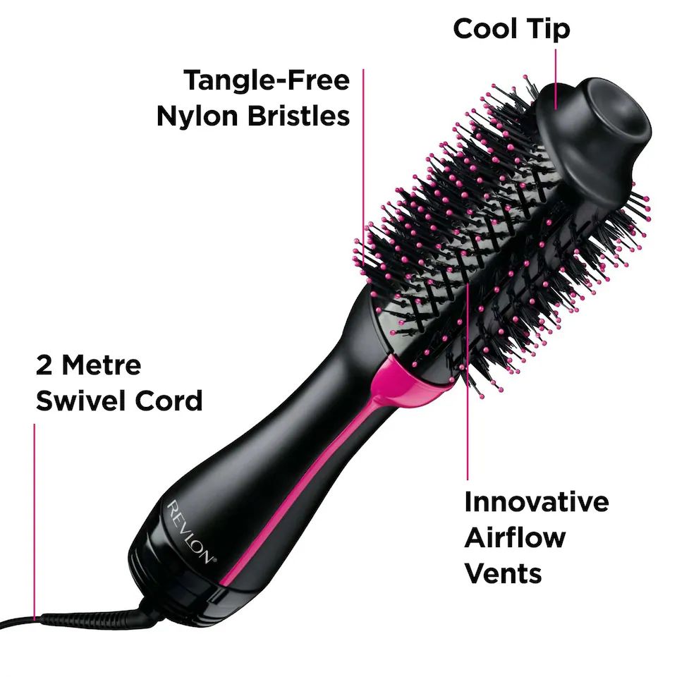 Revlon One-Step Hair Dryer and Volumiser Pink