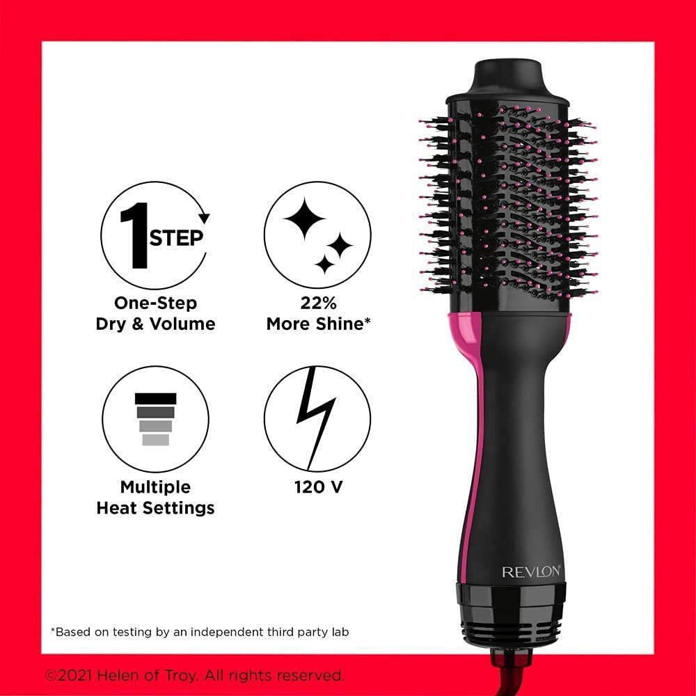 Revlon One-Step Hair Dryer and Volumiser Pink
