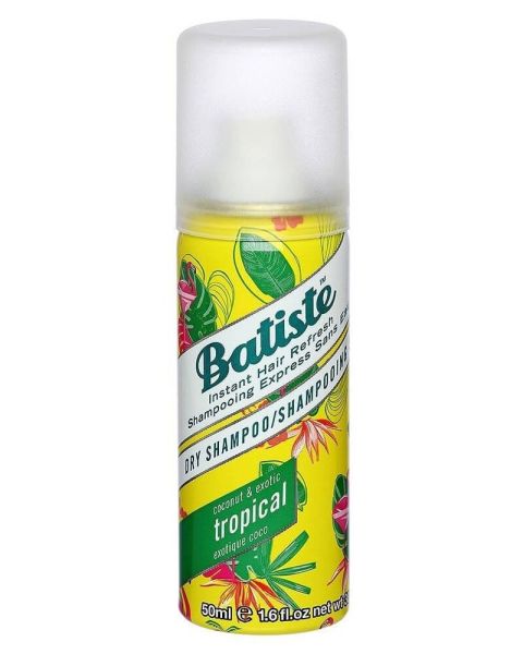 Batiste Dry Shampoo Tropical, Exotic Coconut Fragrance Dry Hair Shampoo.