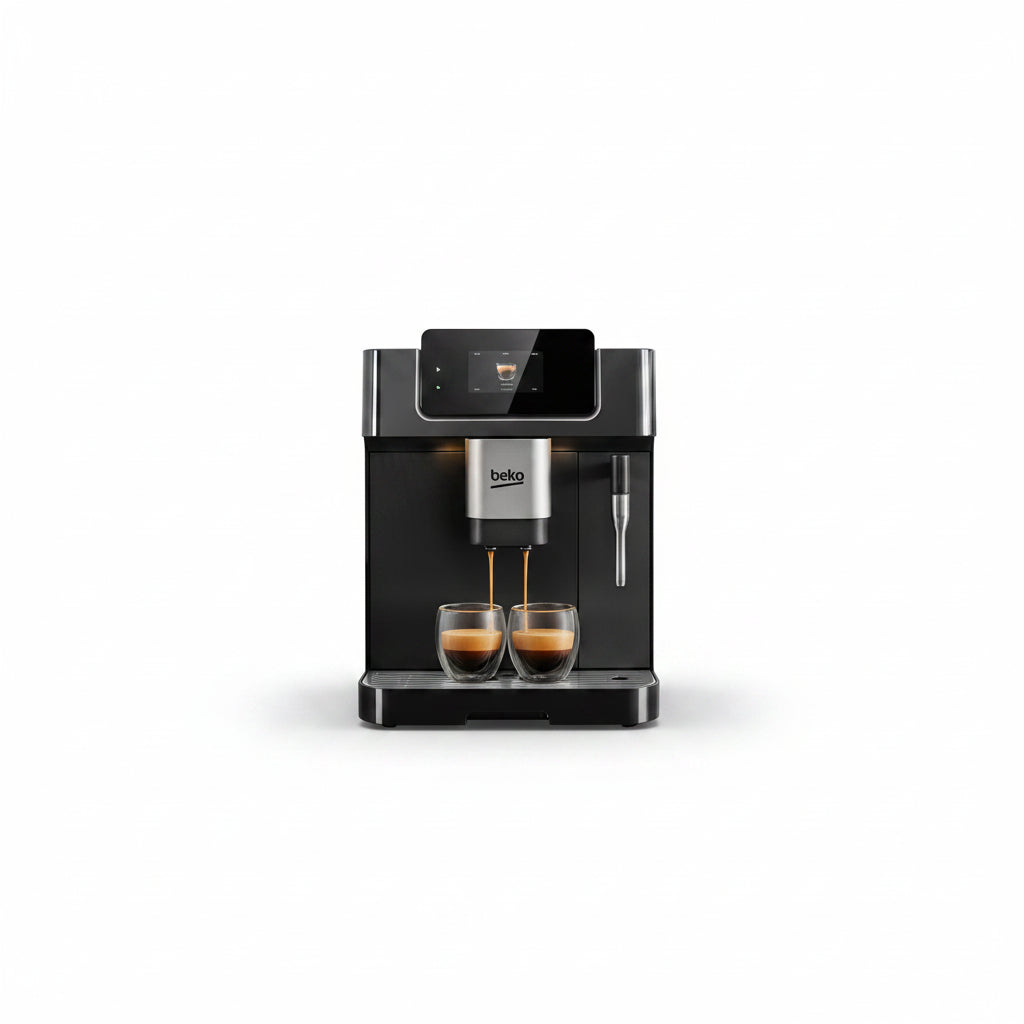 Beko CaffeExperto CEG7302B automatic coffee machine - grinder and coffee preparation feature view