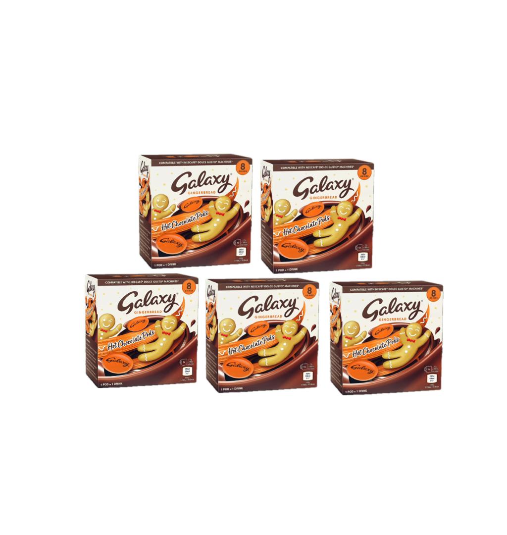 Galaxy Gingerbread Hot Chocolate Capsules Dolce Gusto Compatible 5 Packs | UK