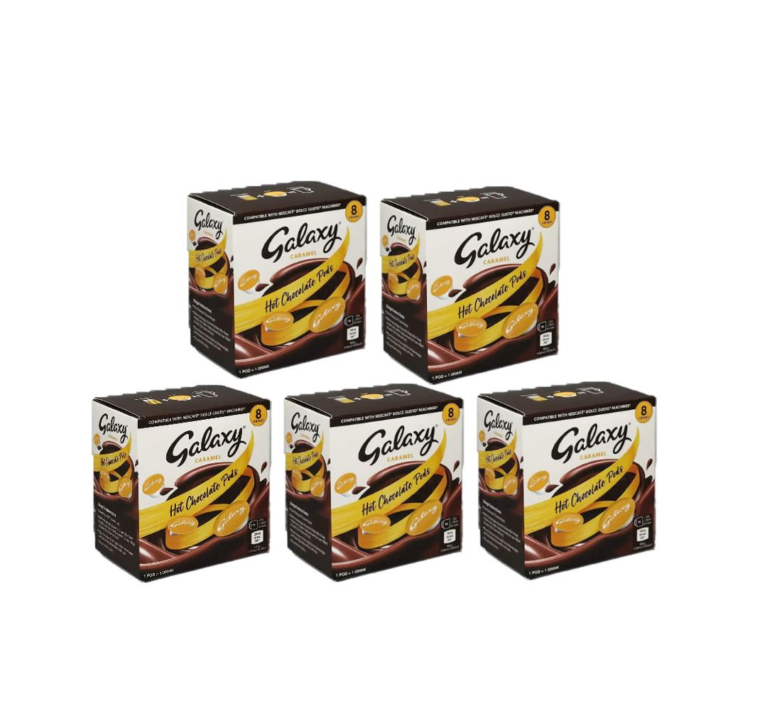 Galaxy Caramel Hot Chocolate Capsules Dolce Gusto Compatible 5 Packs | UK