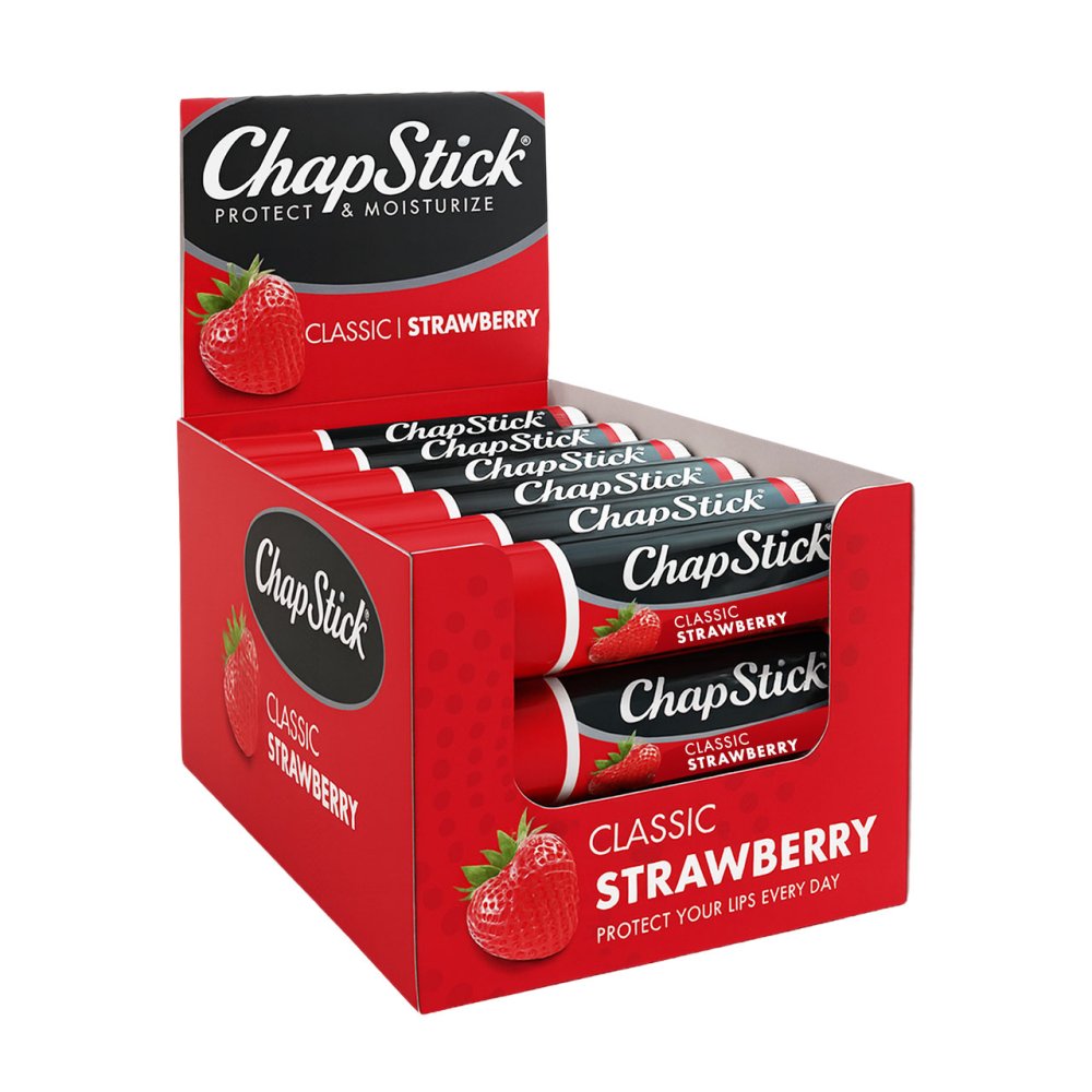 ChapStick Lip Balm Strawberry Box of 24 | UK