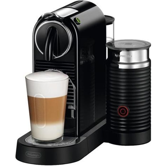 Nespresso Citiz&Milk EN267BAE Black - product view with milk frother