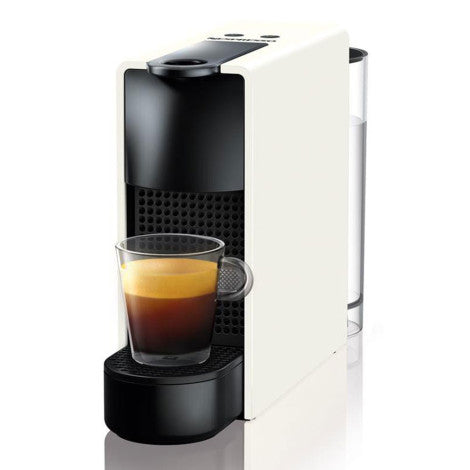 Nespresso Essenza Mini XN1101 White - angled brewing view