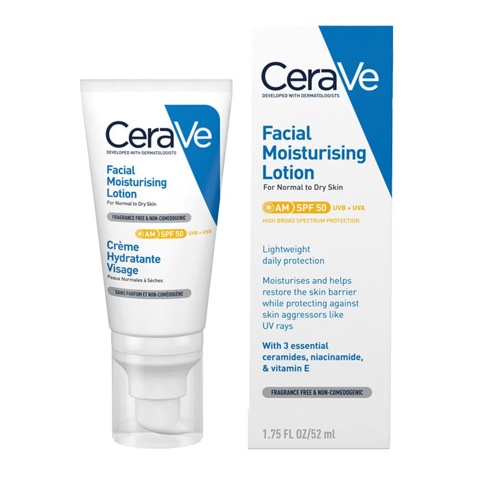 Cerave SPF 50 AM Facial Moisturising Lotion | CeraVe UK