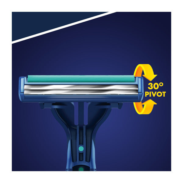 Gillette Blue II Plus Slalom Disposables 8s