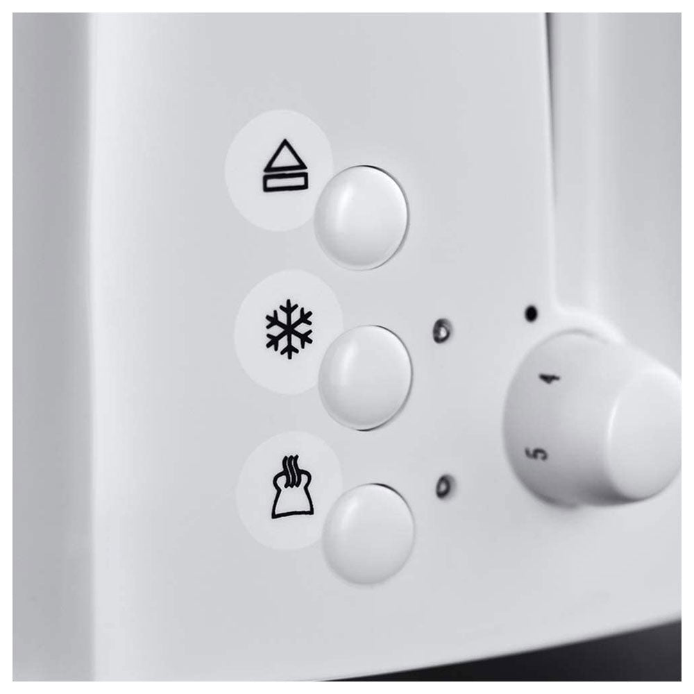 Textures 2 slice Toaster - White