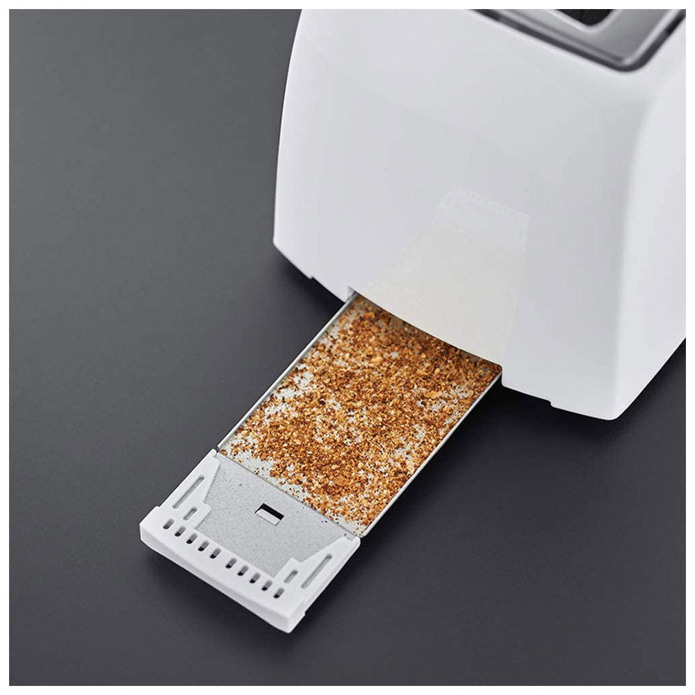 Textures 2 slice Toaster - White
