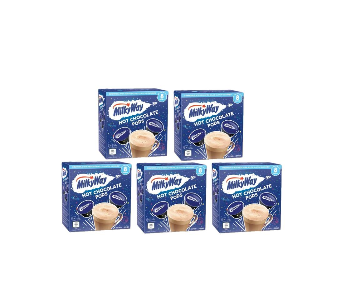 Milky Way Hot Chocolate Capsules Dolce Gusto Compatible 5 Packs | UK