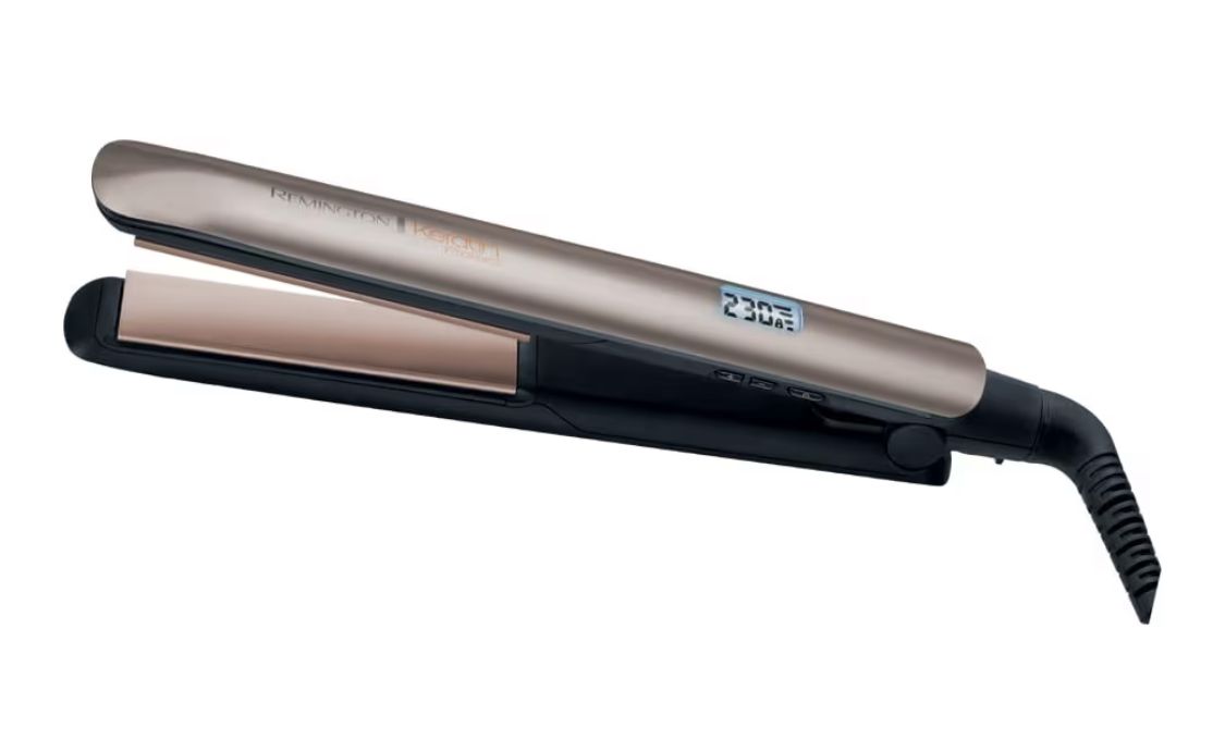 Remington Hair straightener from Remington Keratin Protect - Channel Gold brown S8540