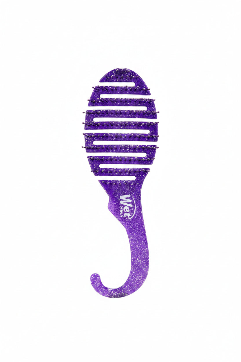 Wet Brush Shower Detangler Brush - Purple Glitter