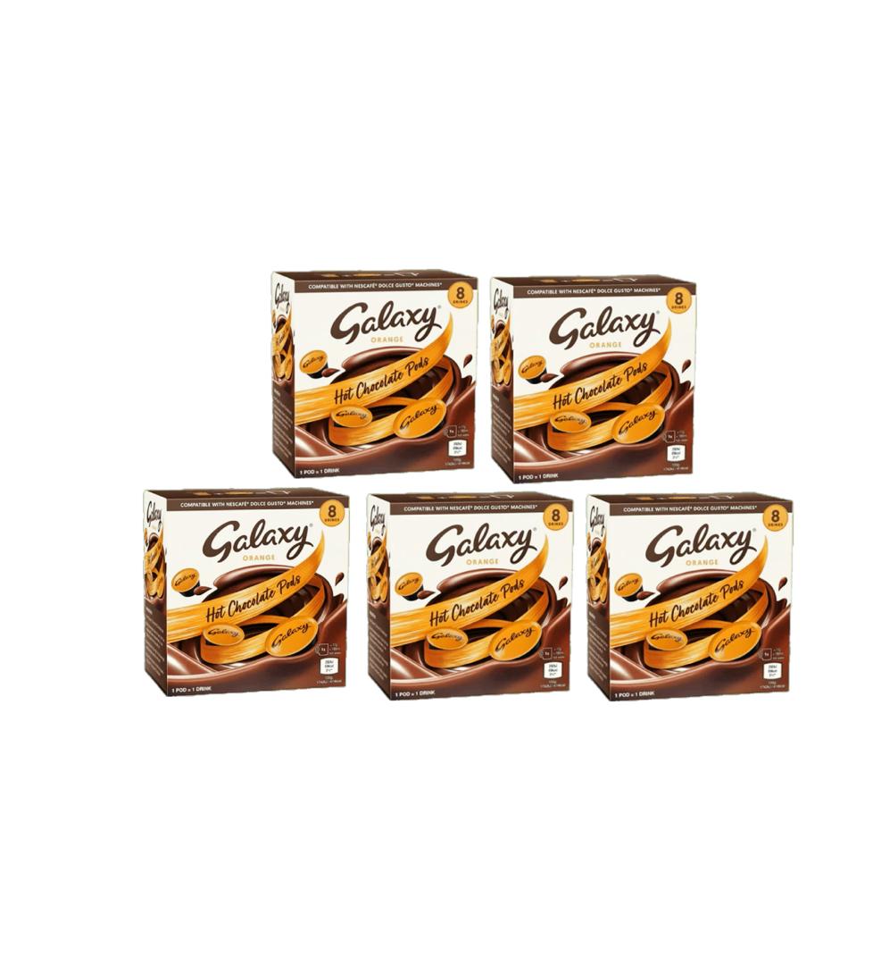 Galaxy Orange Hot Chocolate Capsules Dolce Gusto Compatible 5 Packs | UK
