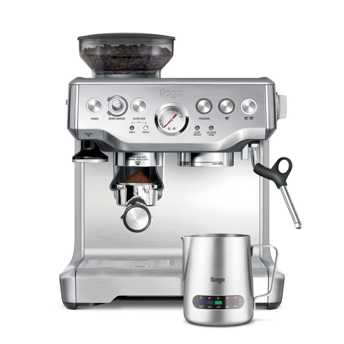 Sage Barista Express BES875 Coffee Machine - Stainless Steel