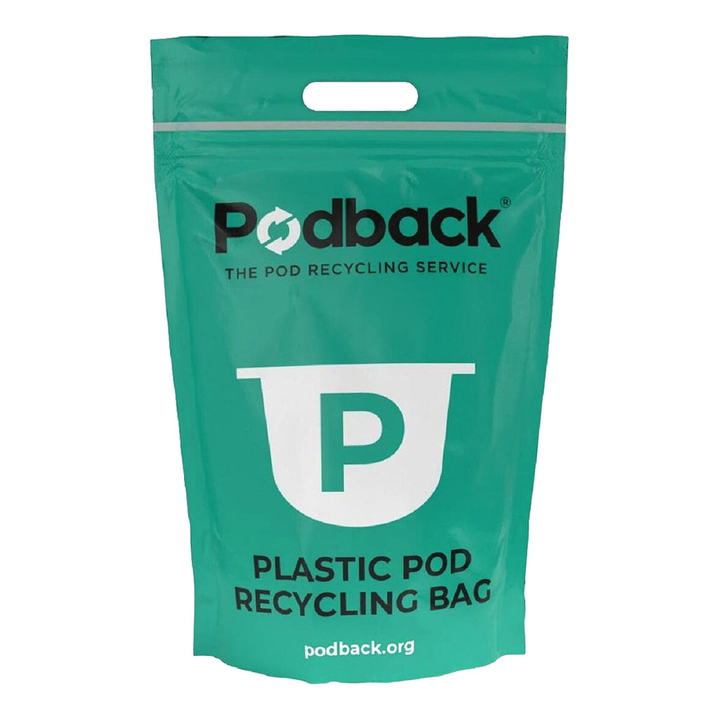 Podback Plastic Pod Recycling Bag Green front view