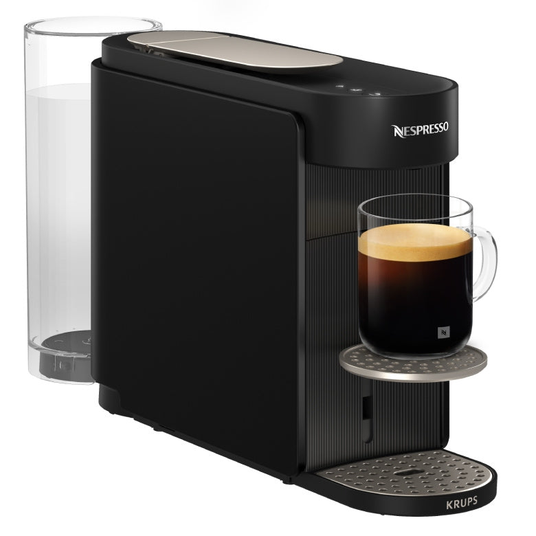 Nespresso VertuoUP XN9408F0 Black - angled brewing view