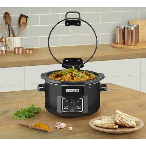 Crock-Pot CSC052 Lift & Serve Digital Slow Cooker 4.7L - Black