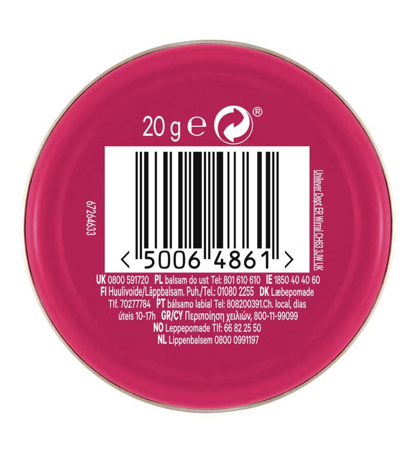 Vaseline Lip Therapy Tin Rosy Lips 20g