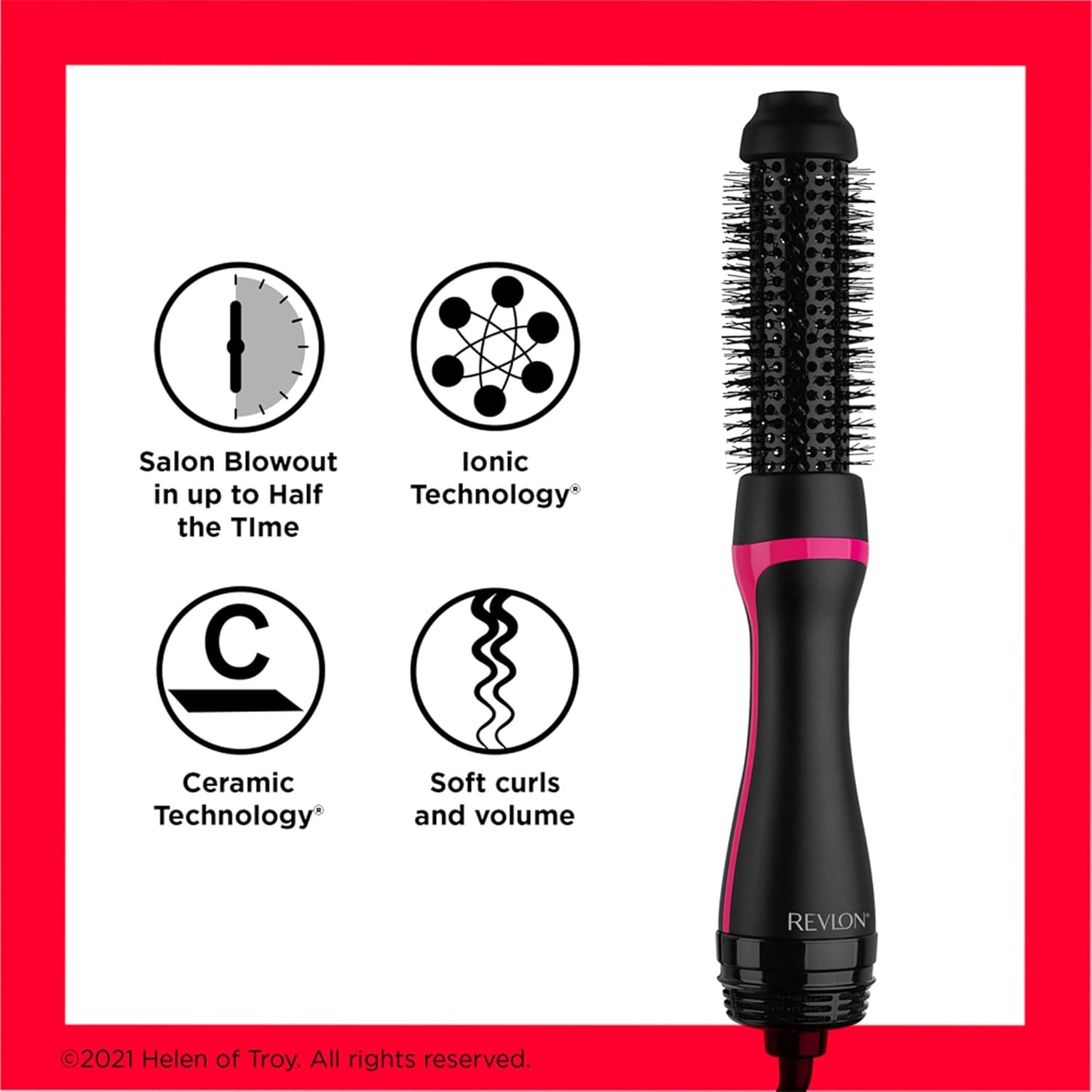 Revlon One-Step Style Booster - Round Brush Dryer & Styler, Round Brush