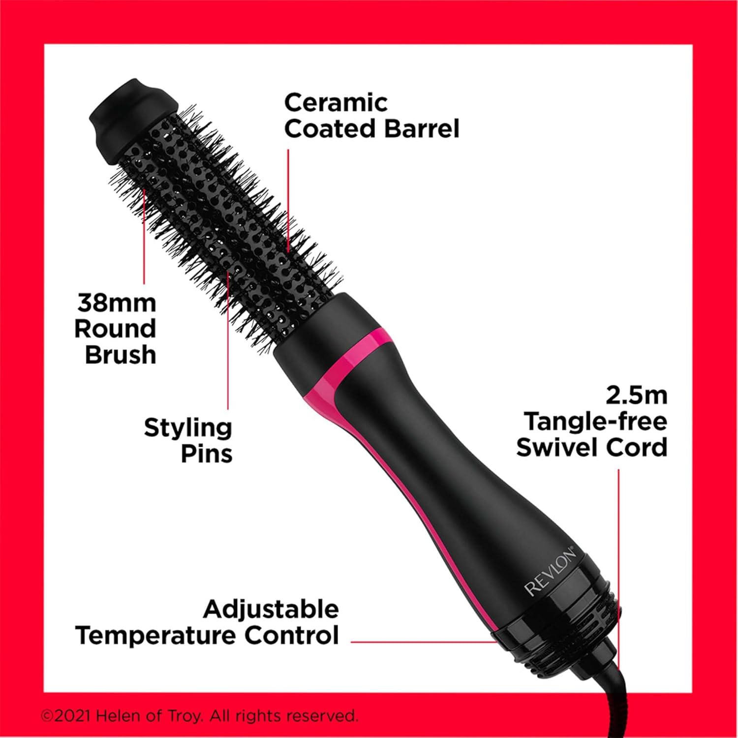 Revlon One-Step Style Booster - Round Brush Dryer & Styler, Round Brush