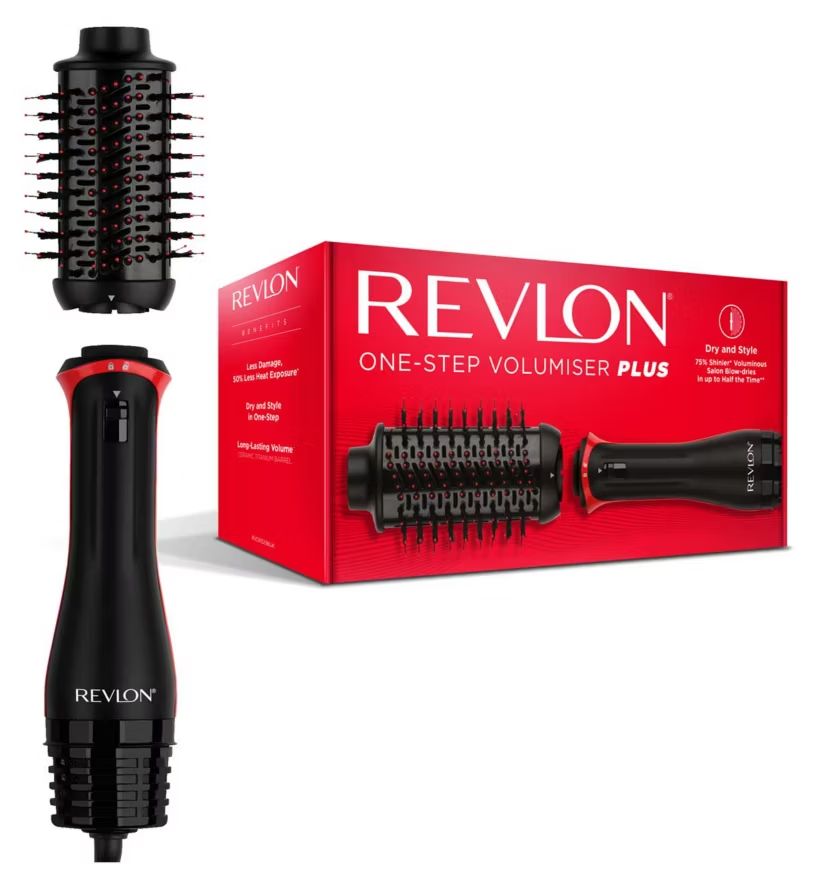Revlon One-Step Volumiser Plus Detachable Head | Hot Air Brush UK