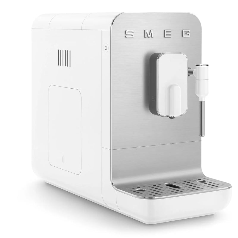 Smeg BCC12WHMUK Matte White – side view