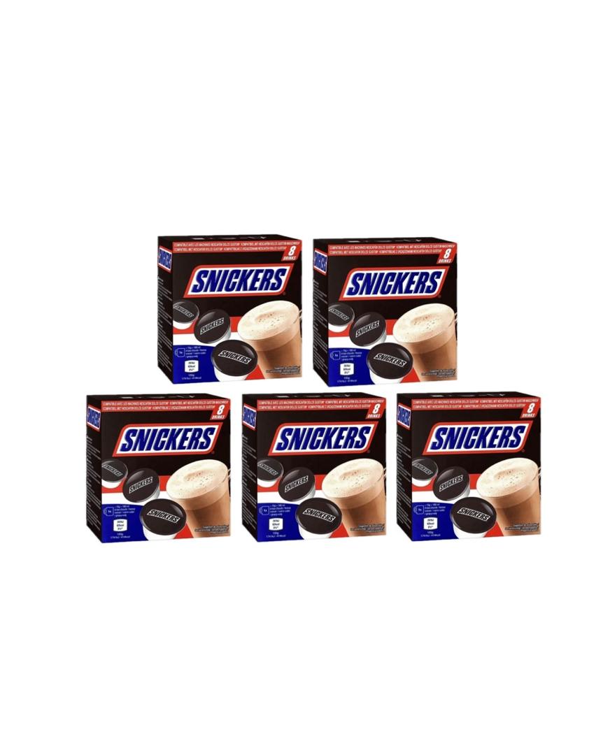 Snickers Hot Chocolate Capsules Dolce Gusto Compatible 5 Packs | UK
