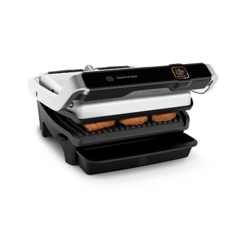 Tefal OptiGrill Elite GC750D40 Smart Health Grill - Silver/Black