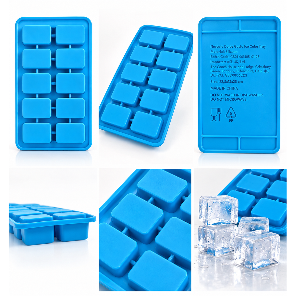 Nescafé Dolce Gusto Silicone Ice Cube Tray Blue detail view