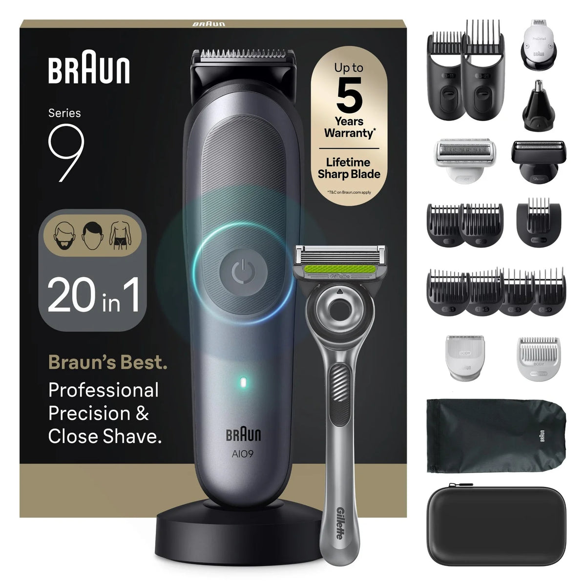 Braun AllâInâOne Trimmer Style Kit Series 9 AIO9540 | Braun UK