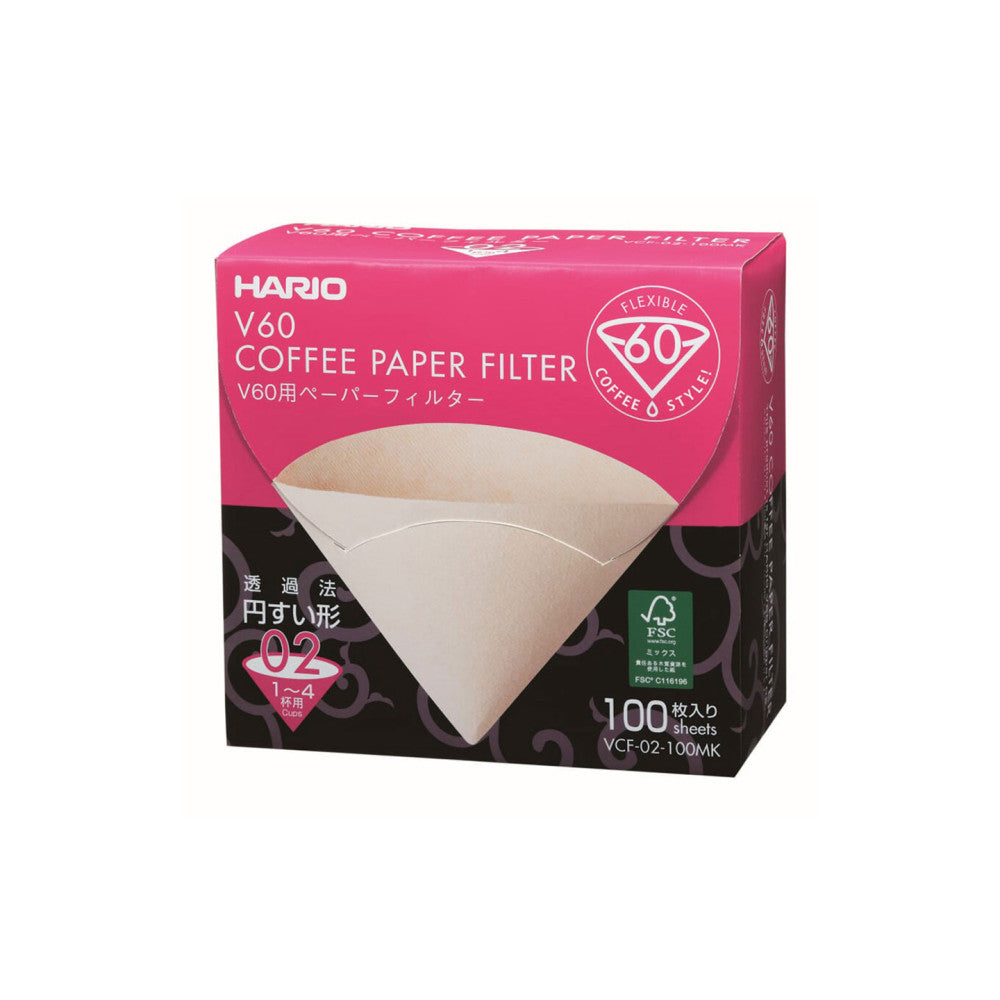 Hario V60 02 MK Paper Filters - 100 Pack