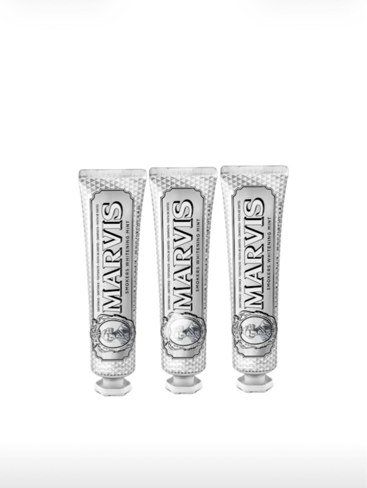 Marvis Whitening Mint for Smokers 3-pack bundle (3x85ml) - Italian toothpaste